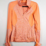 Zella  Womens 1/4 Zip Athletic Pullover‎ Orange Sz S Photo 0