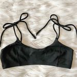 Kendall + Kylie Black Strappy Tie Bikini Top Sz M Photo 0