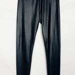 Wet Seal Coated Low Rise Black Leggings Size XS Photo 0