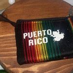 Puerto Rico Striped Coin Purse Black Photo 0