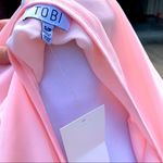 Tobi NWT Pink Pearl Beaded Neckline Pleated Lined Mini Dress Small S Photo 6