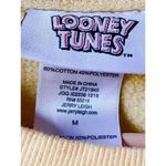 Warner Bros Looney Tunes Yellow Cropped Graphic Sweatshirt SZ M #1430 Yellow Size M Photo 5