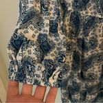 Kori  Boutique Dress. Size L. Fun blue and white paisley pattern. Photo 4