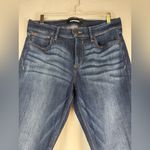 EXPRESS  Mid Rise Dark Blue Women's Skinny Jeans Photo 2