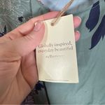 Ella Moon Green Floral Long Sleeve Mini Dress Womens M Boho Peasant Smocked NWT Size M Photo 5