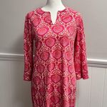 Coolibar Oceanside Tunic Dress 3/4 Sleeve Mini Length Pullover UPF Pink Small S Photo 10
