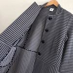 CAbi NEW  Striped Car Coat 5474 Blue Gray Size XS Photo 9