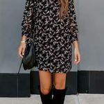 VICI ROMANI TEXTURED FLORAL SHIFT DRESS Photo 4