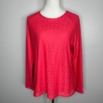 Coolibar Long Sleeve‎ Top Size Large Pink UPF 50+ Sun Protection Swim Cover Photo 1