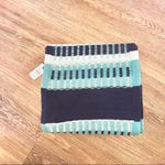 Talbots  blue stripe fair isle scarf NWT Photo 7