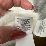 Rachel Roy Fuzzy White Cowl Neck Turtleneck Sweater Open Knit Detail Size M Size M Photo 9