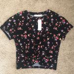 Lush Clothing Tamara Cropped Knot Front Knit Top NWT Photo 0