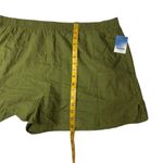 Abound  Linen Blend Olive Green Pull On Shorts Elastic Waist‎ Size 2X Summer Photo 6
