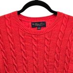 Brooks Brothers  Cable Knit Golden Fleece Sweater Red Small Photo 2
