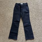 Madewell  $138 Petite Kick Out Crop Jeans Black Wash Size 24P‎ NM812 Photo 5