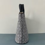 Nanette Lepore Pria Blue Logo Vegan Leather Crossbody Bucket Bag Photo 6