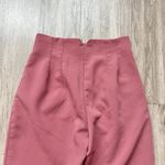 ZARA Women's High Waisted Pleated Ankle Trousers in Rose Pink Size S Photo 11