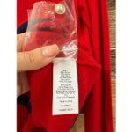 Talbots  Red Bow Pearl Pocketed Soft Cardigan Sweater sz M Photo 5