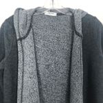 35MM Clothing Open Front Charcoal Hooded Cardigan Size XS Gray Photo 2