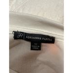 Adrianna Papell Sweatshirt Sweater Pattern 1X Women's White Top Crewneck Long Photo 7