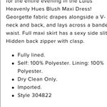 Womens New LuLus Heavenly Hues Deep V Neck High Slit Maxi Dress Blush Pi… Pink Size M Photo 15