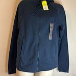 All In Motion All on Motion Women’s Navy Blue Full Zip Hoodie Thumbholes Pockets Sz XS NWT Photo 0
