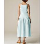 J.Crew NWT Pintuck Mixy Dress Edgewater Blue Photo 4
