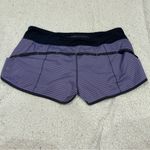 Lululemon purple striped shorts size 8 Photo 1