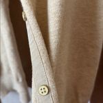 Lands' End  Light Tan Cardigan lp Photo 3