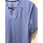 Beyond Scrubs Blue Women’s Scrub Top Medium Medical Shirt M Pockets Photo 1