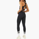 Free People NWT FP Movement Back It Up Jumpsuit Small, BLACK Photo 3