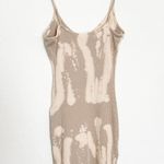 Tie Dye Bodycon Thin Strap Stretch Ribbed V Photo 4