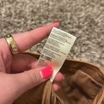 Free People Faux Leather Mini Skirt Tan Size 4 Photo 6