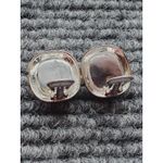 Christian Dior Silver Tone Faux Lapis Clip on Earrings 1" Photo 6