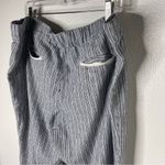 Caslon  Size 1x Lightweight Beach Summer Pants Vacation Striped White Blue Photo 5
