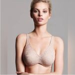 Wacoal  65547 Halo lace full figure bra in tan nude 36C Photo 9