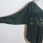 Pretty Little Thing  One-Shoulder Green Sequin Dress NWT Size 12 Green Formal Dress Photo 5