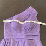 Women’s Purple One Shoulder High Low Prom Party Bridesmaid Dress Size 6 Purple Photo 8