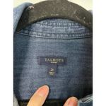 Talbots  Petites Denim Jean Shirt Dress Belted Long Sleeve Blue Size 2P Photo 5
