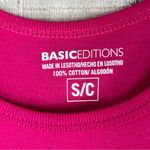 basic editions Small Hot Pink Crewneck Tank Top Photo 2