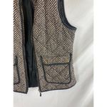 Cambridge Dry Goods Patterend Quilted Vest Size Small Black Photo 1