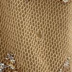 Betsey Johnson Gold Lace Evening Dress Y2K VTG 90s Black Tag Sheath Party sz 6 Photo 9