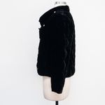 Talbots  Quilted Velvet Jacket Petite Black Photo 7