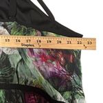 Lane Bryant Strappy Floral Chiffon Tropical Green Black Maxi Dress Size 28 Photo 9
