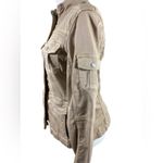 Kensie Jeans Women’s Small Lightweight Khaki pocket zip front Utility Jacket Photo 1