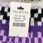 Talbots Sweater Womens Large Ivory Fair Isle Ski Pullover Long Sleeve Photo 4