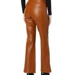 Free People  Uptown High-Rise Brown Vegan Leather Pants 10  - Brand New Photo 2