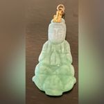 Vintage Green Jade / Jadeite Buddha Pendant | Spiritual Protection Amulet Photo 4