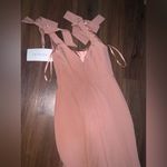 REVELRY nicole Crepe Dress nwt 260$ mauve bow formal party gown evening wedding Pink Size 2 Photo 10