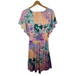 Lane Bryant  Floral Dress Sz 18/20 Multicolor Pastel Patchwork Tie Waist Vibrant Photo 3